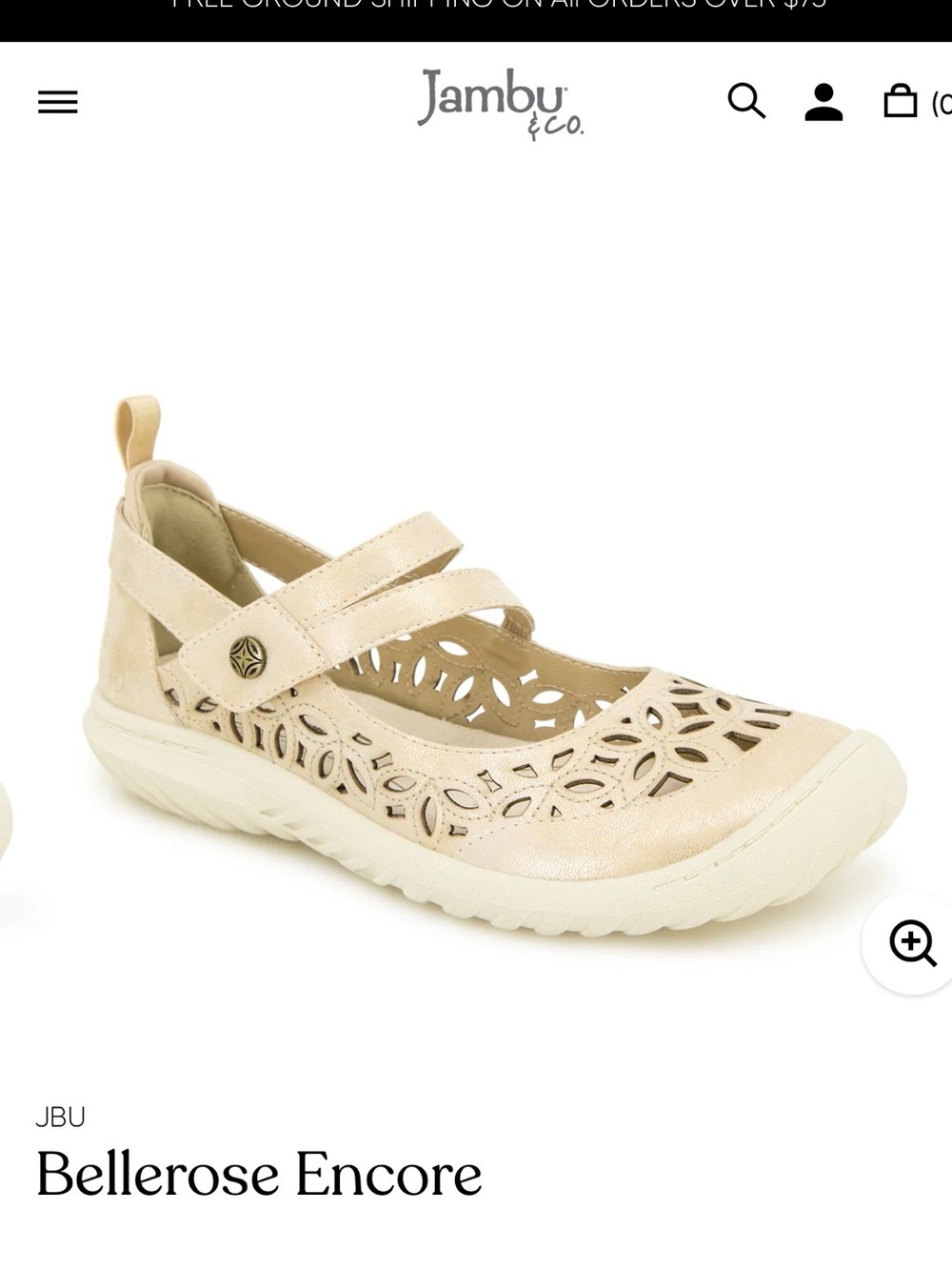 JAMBU Bellerose Encore flats. Size 10